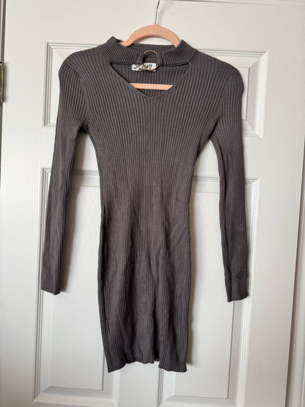 Say What Grey Sweater Dress Size Medium